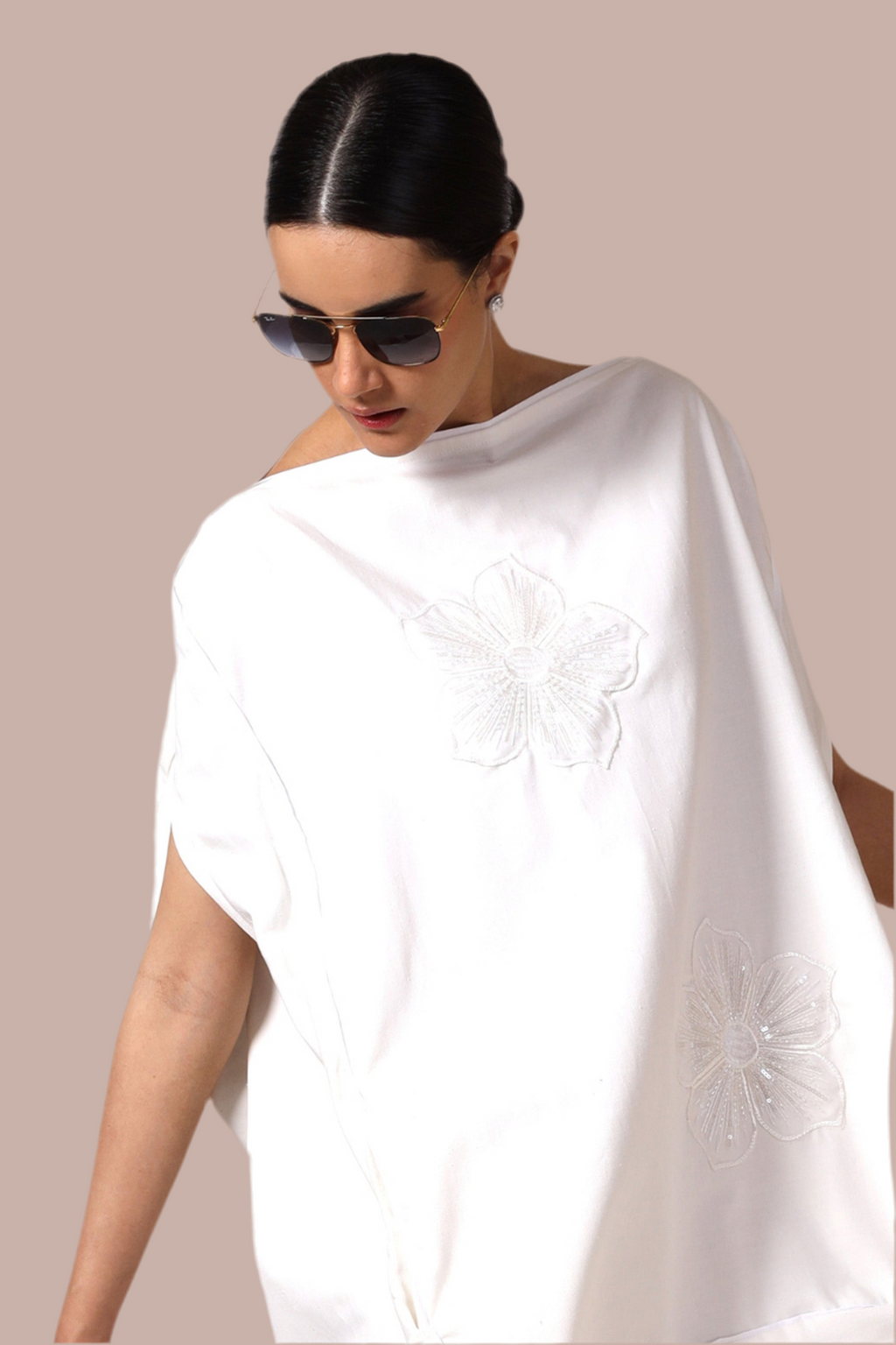 White Denim boxy dress