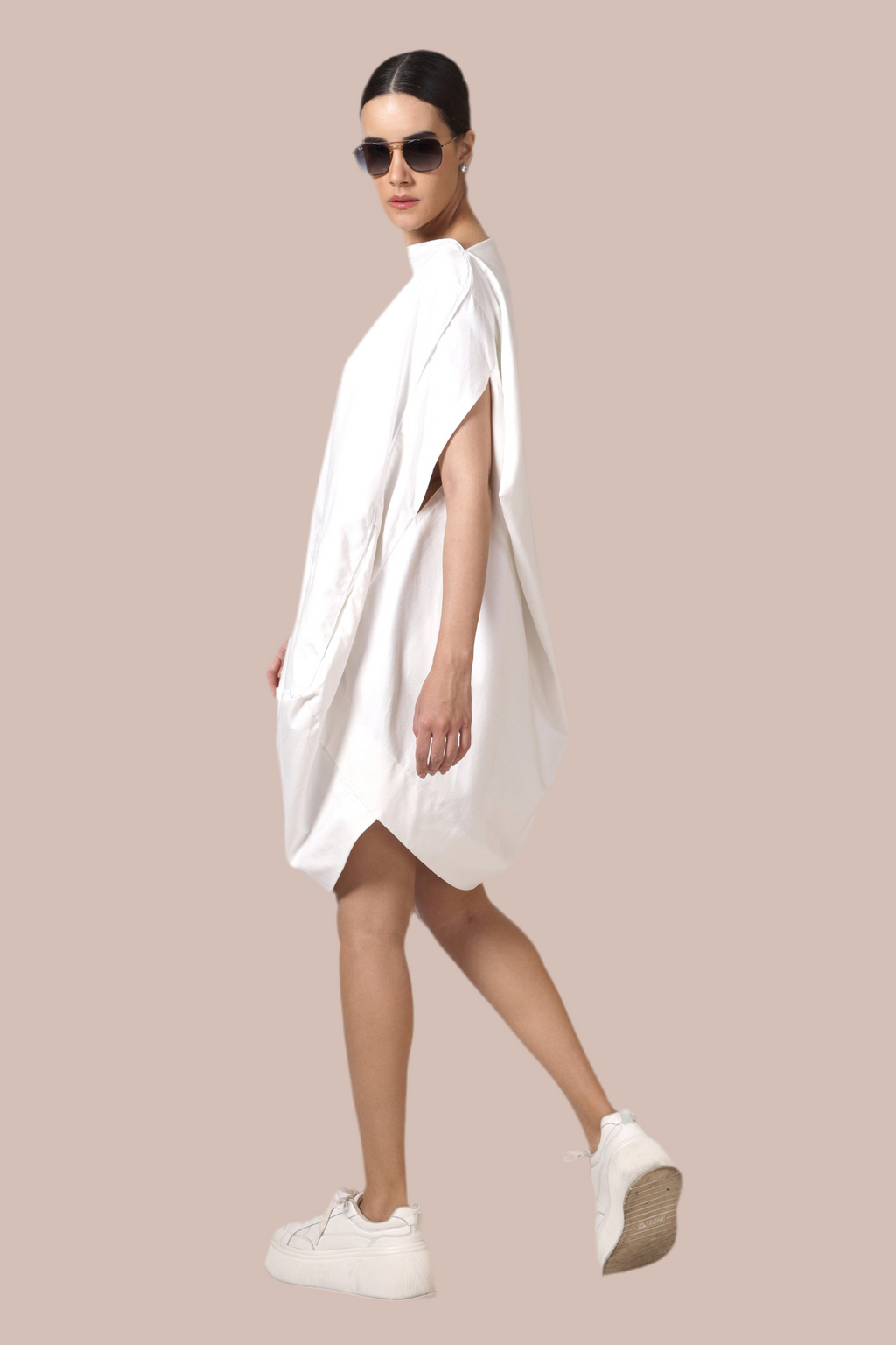 White Denim boxy dress