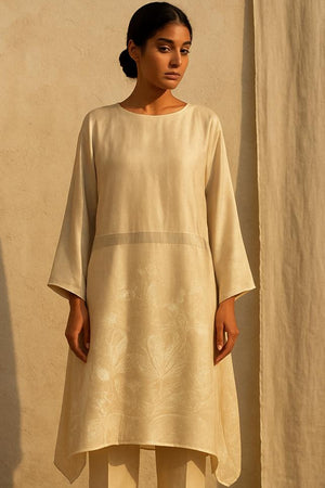 cream gold half half top