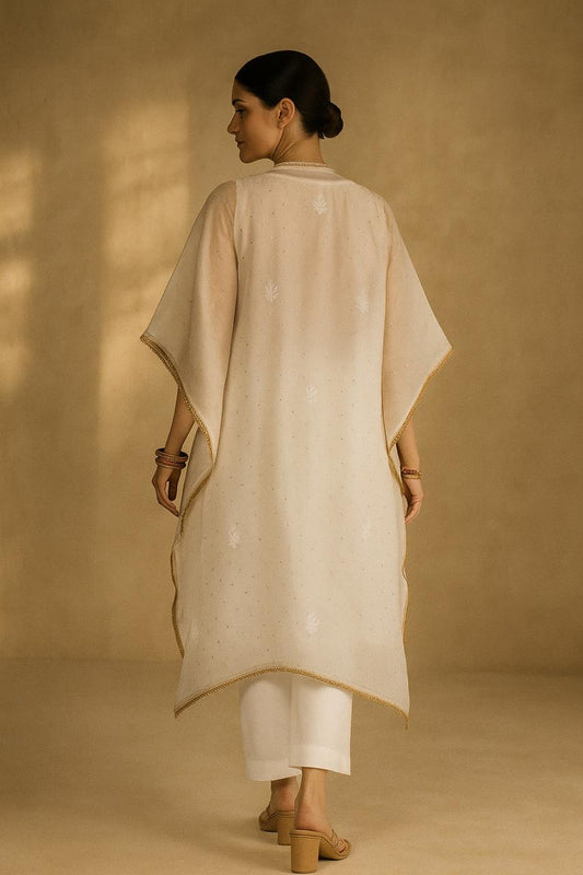 Mukaish-Chikankari Kurta