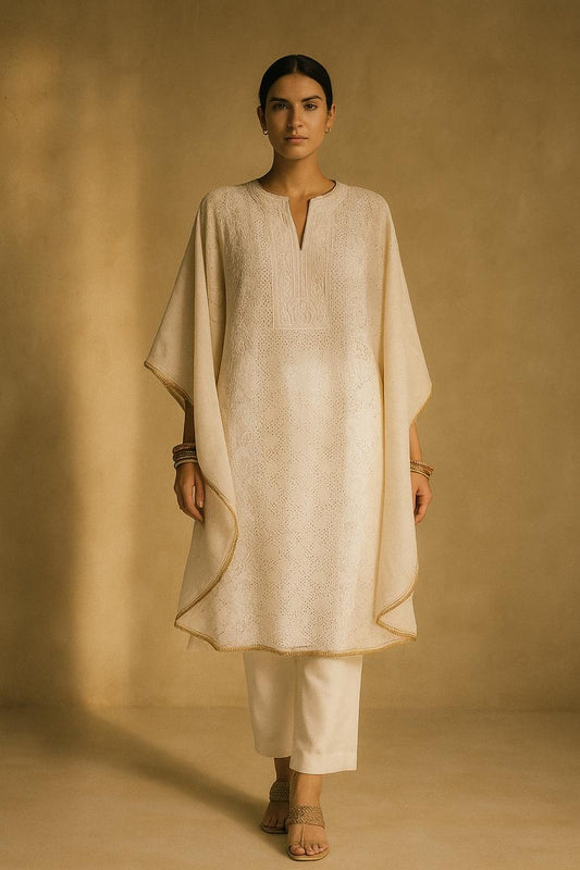 Mukaish-Chikankari Kurta